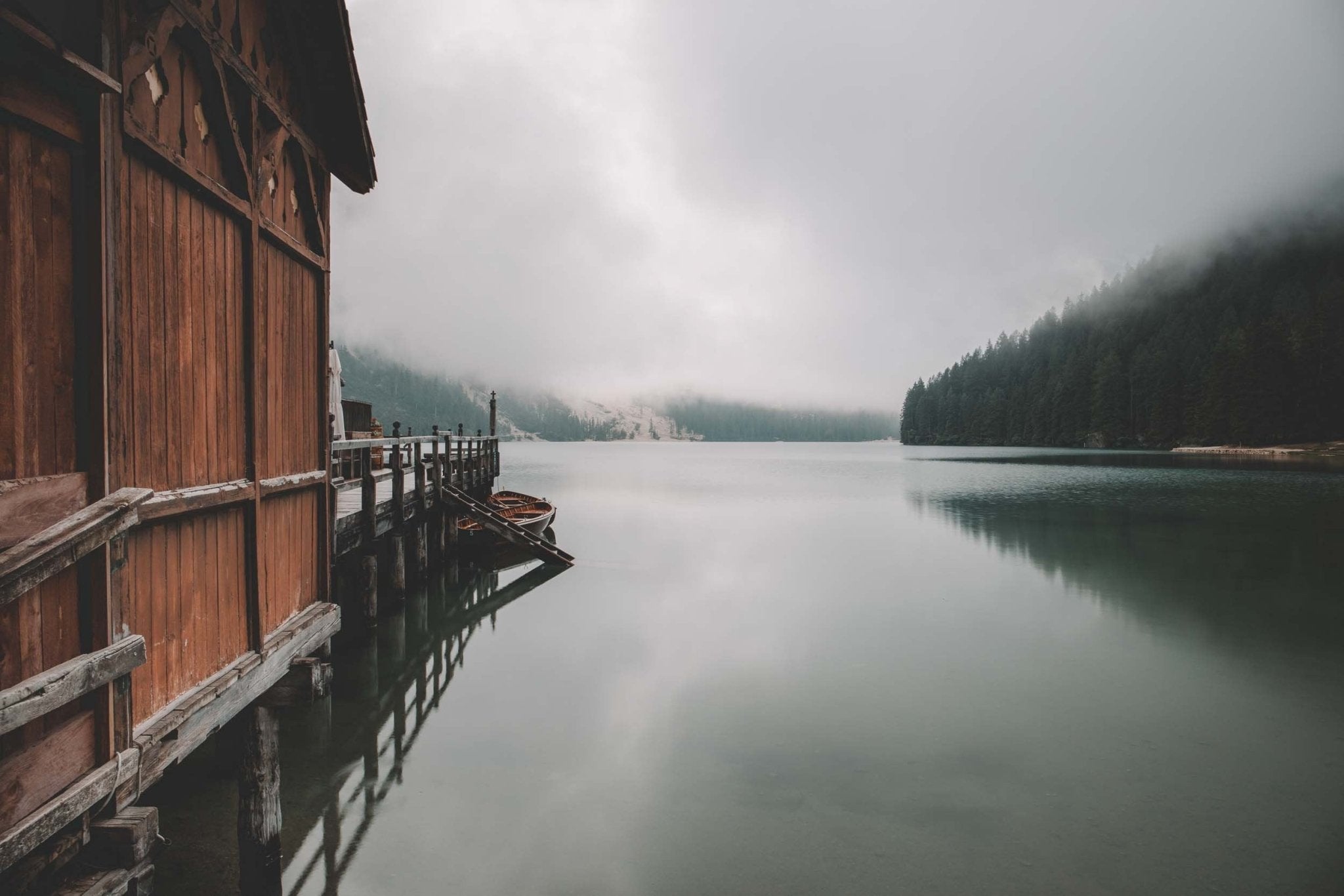 The Boat House, Lago Di Braies, Italy