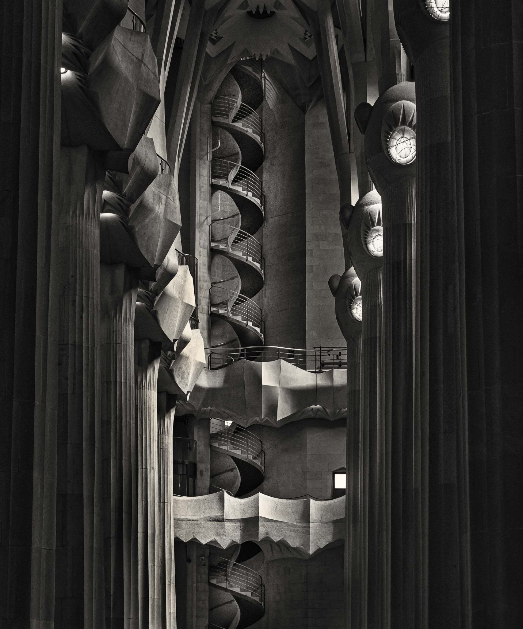 The Monochrome Majesty of Gaudí's Masterpiece, Barcelona, Spain